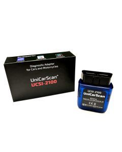 UniCarScan UCSI-2100 Felkodsläsare – För BMW Motorcyklar & Bilar, Kompatibel med Bimmercode & Motoscan